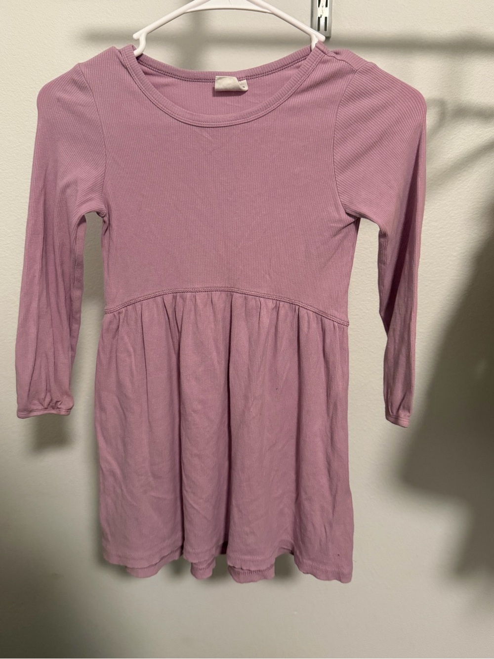 Cotton On Kids Lilac Ribbed Long Sleeve Top